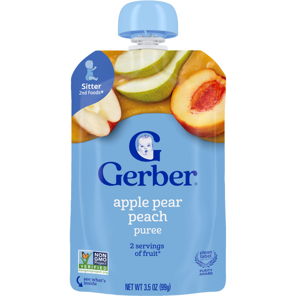 Gerber Apple Pear Peach Pouch