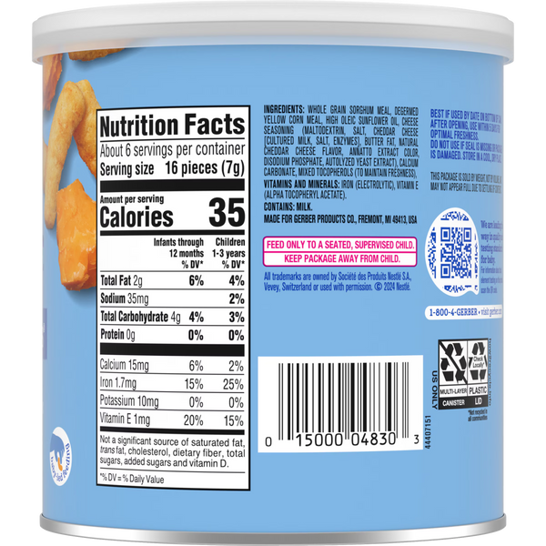 Gerber Lil' Crunchies Mild Chedar