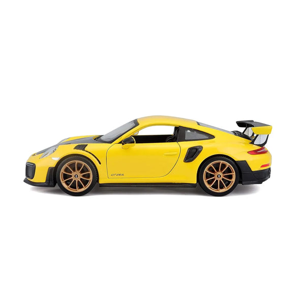 Maisto 1:24 Porsche 911 GT2 RS Yellow Diecast Scale Model Car