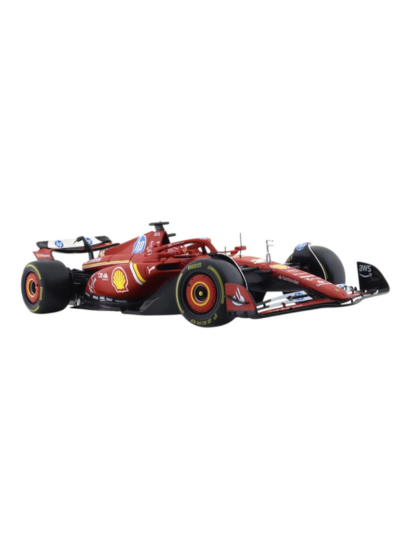 Bburago 2024 SF-24 Car With Acrylic Box #16 Charles Leclerc 1/24