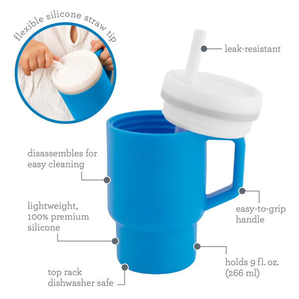 Infantino My 1st Tumbler Silicone 9oz - Ocean 260ML