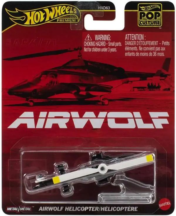 Hot Wheels Imported Premium Pop Culture - Airwolf Helicopter