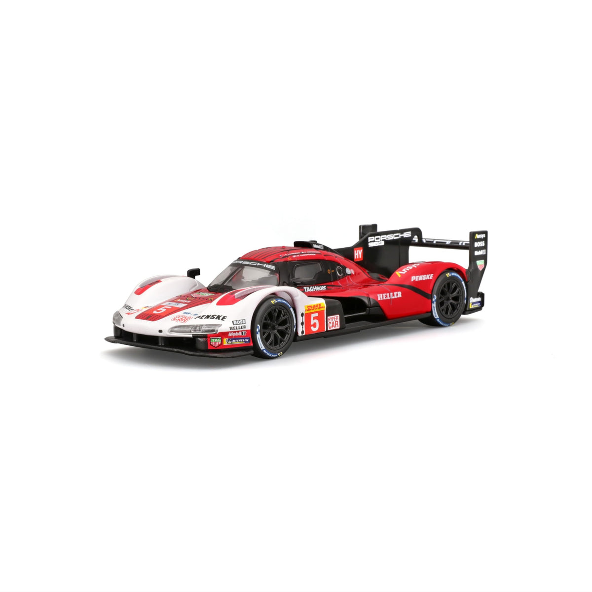 Bburago 1:24 2023 Porsche 963 #5 24h Le Mans Licensed Diecast Scale Model Car