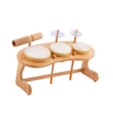 Brainsmith Mini Drum Set | Wooden Musical Toy for Kids 1–6 Years