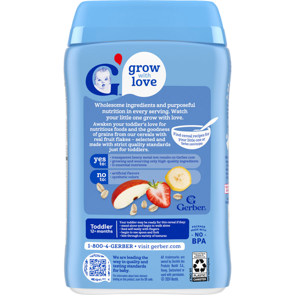 Gerber Multigrain Banana Apple Strawberry Cereal