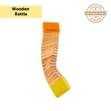 Brainsmith Pocket Rattle | Wooden Kokoriko Musical Toy 12M+