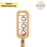 Brainsmith Hand Bell 4.6 × 1.4 × 17.5 cm Natural Wood