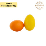 Brainsmith Wooden Egg Shakers Set of 2 | Musical Toy 3M+