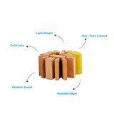 Brainsmith Pocket Rattle | Wooden Kokoriko Musical Toy 12M+