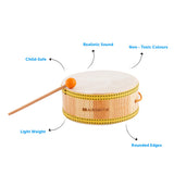Brainsmith Tom-Tom Drum 15.5 × 6 × 17.5 cm Natural Wood