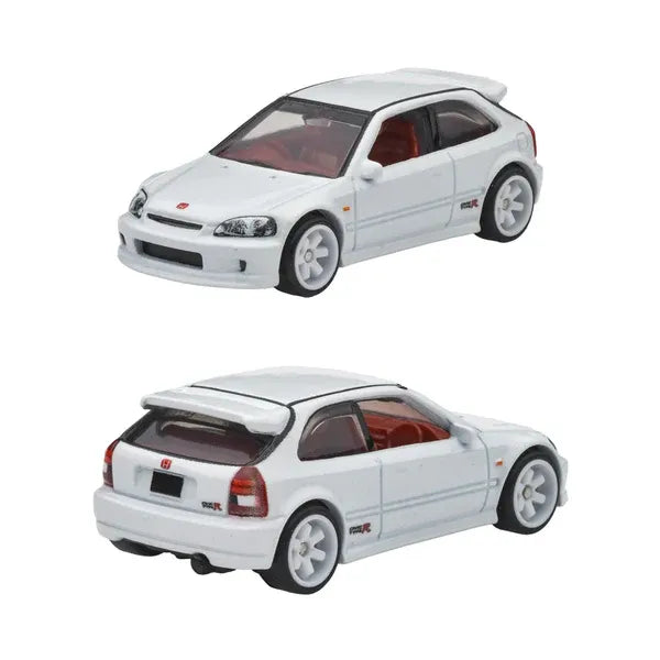 Hot Wheels Premium Real Riders Sakura Sprinter – 1999 Honda Civic Type R & 2003 Honda NSX-R Toy Set