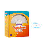 Brainsmith Tom-Tom Drum 15.5 × 6 × 17.5 cm Natural Wood