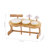 Brainsmith Mini Drum Set | Wooden Musical Toy for Kids 1–6 Years