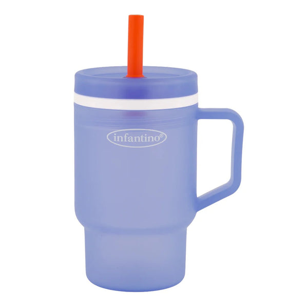 Infantino My 1st Tumbler Silicone 9oz - Blue 260ML