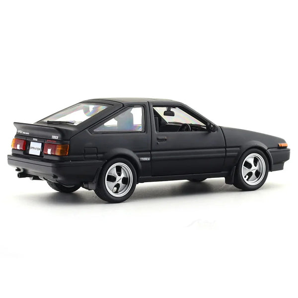 Maisto 1:24 Toyota Sprinter Trueno AE86 Matte Black Licensed Diecast Scale Model Car