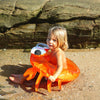 SUNNYLIFE Kids Pool Ring Sonny The Sea Creature - Neon Orange