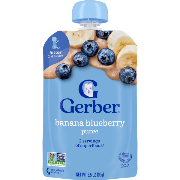 Gerber Banana Blueberry Pouch