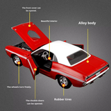 Maisto 1:24 1970 Dodge Challenger R/T Coupe Red Licensed Diecast Scale Model Car