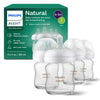 Philips Avent Natural Response Glass Baby Bottle 120ml x 4 – SCY910/04