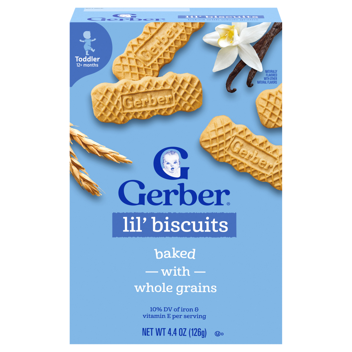Gerber Lil’ Biscuits Naturally Flavored Baby Snack – 12+ Months