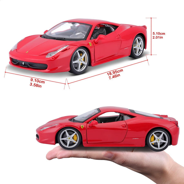 Bburago 1:24 Ferrari 488 GTB Licensed Diecast Scale Model Car