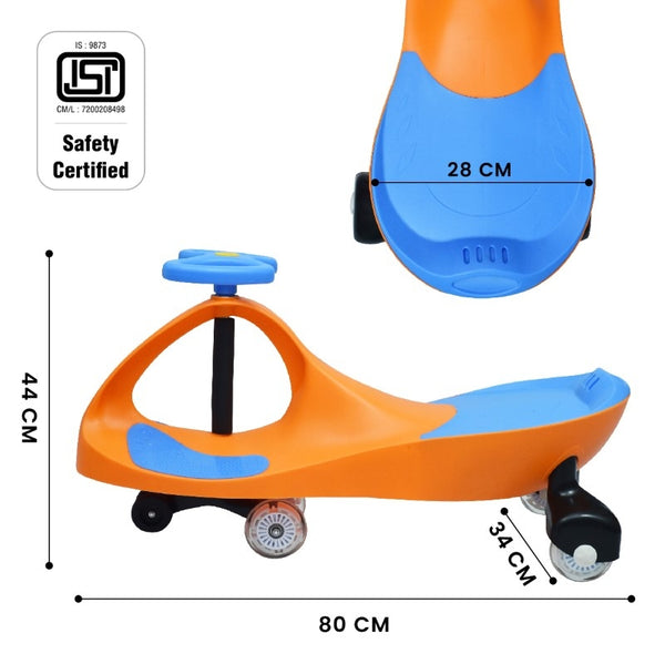 R For Rabbit Swing Car Iya Iya Orange Blue