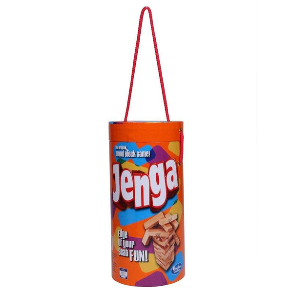 Hasbro Jenga Tube Pack; Hardwood Blocks; Stacking Tower Game For Kids Ages 6 And Up, 1 Or More Players