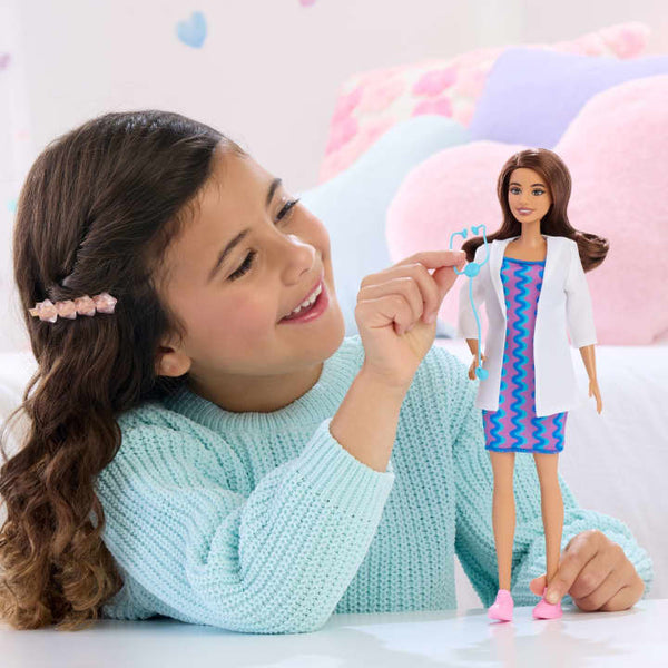 Barbie Careers Doctor Doll Wearing Removable Look With Stethoscope