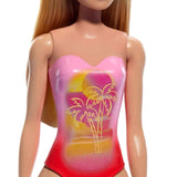 Barbie Beach Doll with Blonde Hair & Pink Swimsuit – HPV19