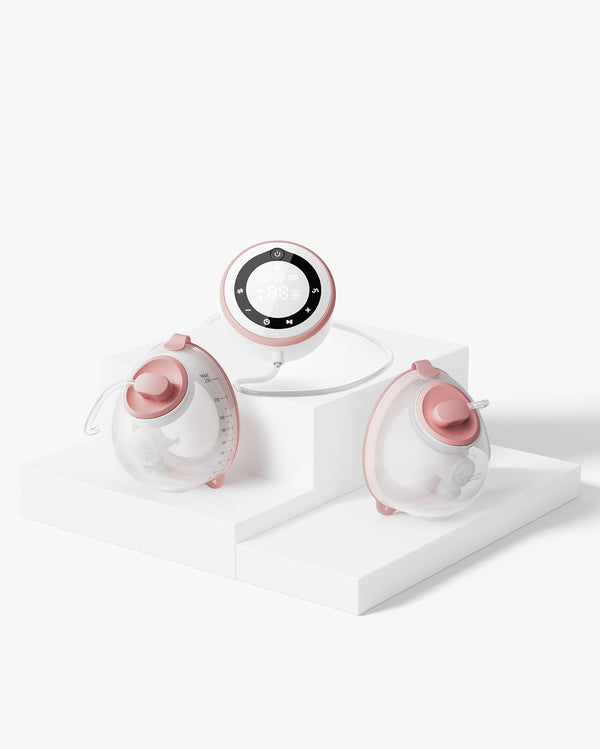 Momcozy V1 Pro Double Hospital-Strength Wearable Breast Pump - Red