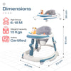 R For Rabbit Baby Walker Little Feet Plus Blue