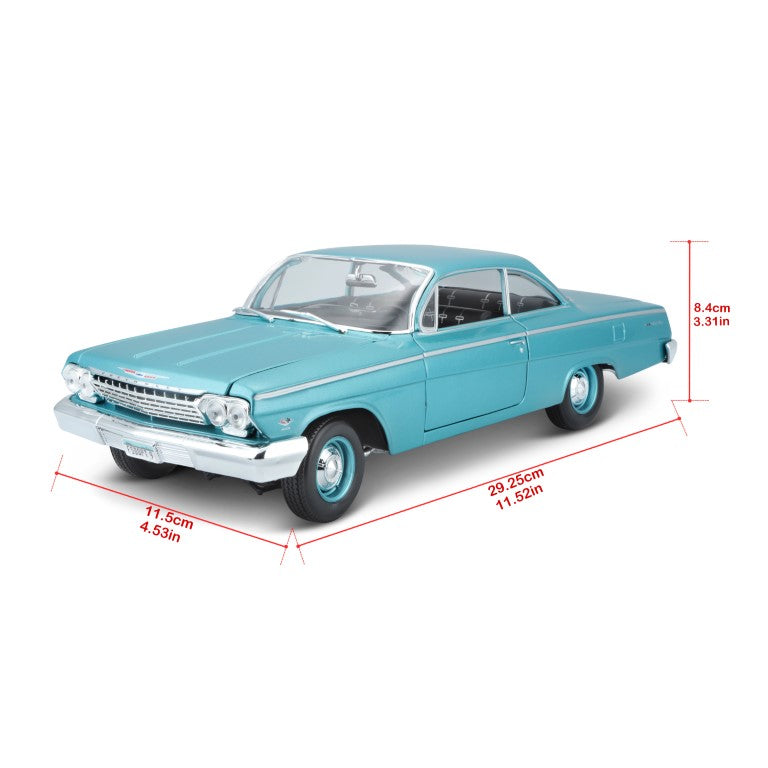 Maisto 1:18 1962 Chevrolet Bel Air - Metallic Light Blue