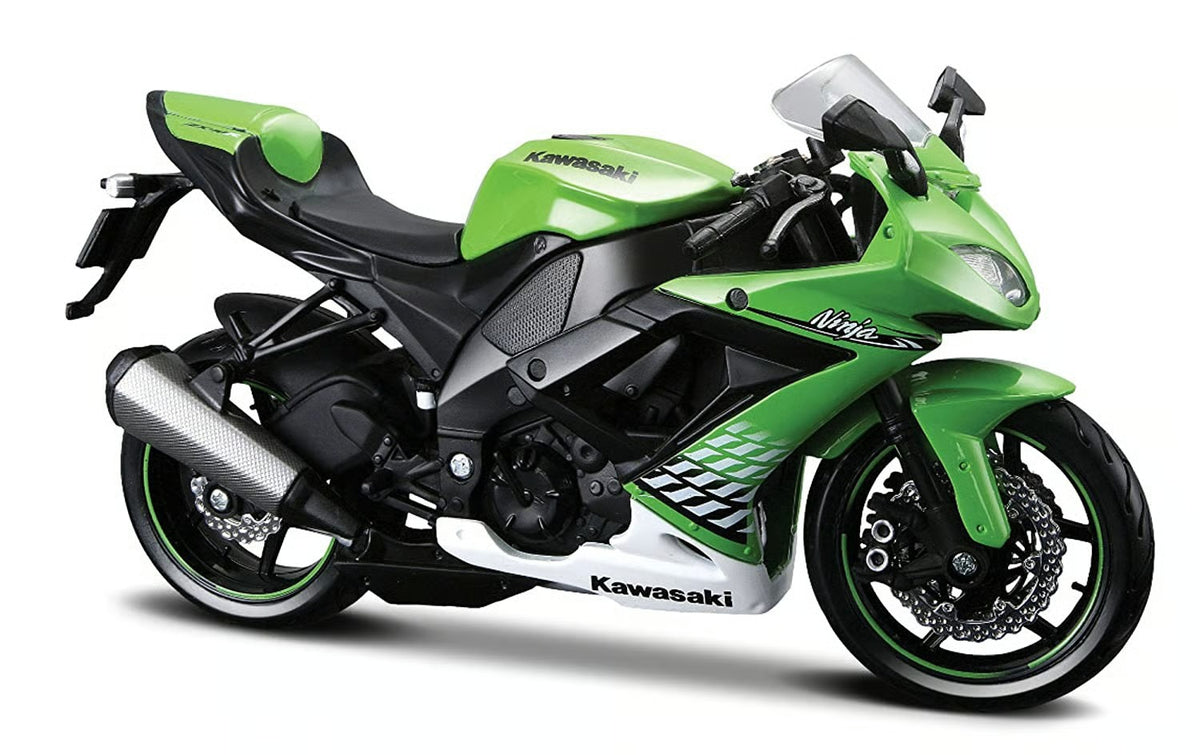 Maisto Kawasaki Ninja ZX 10R 14+ 1:18 Scale 20-10004