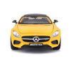 Maisto 1:24 Mercedes-Benz AMG GT Yellow Licensed Diecast Scale Model Car