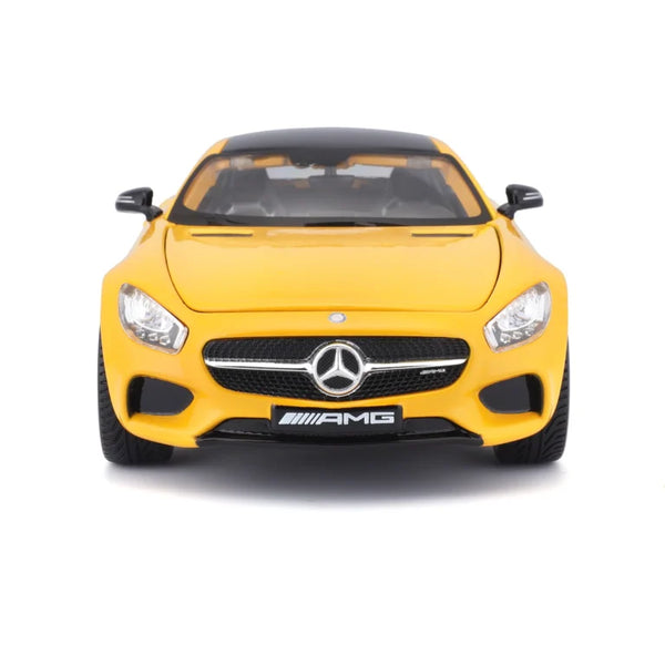Maisto 1:24 Mercedes-Benz AMG GT Yellow Licensed Diecast Scale Model Car