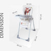 R For Rabbit High Chair Marshmallow Lite Grey