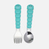 Melii Silicone Bowl with Lid & Utensils- Shark Blue