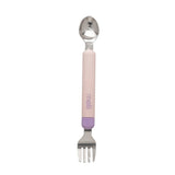 Melii Detachable Spoon & Fork With Case - Pink Spoon Purple Fork