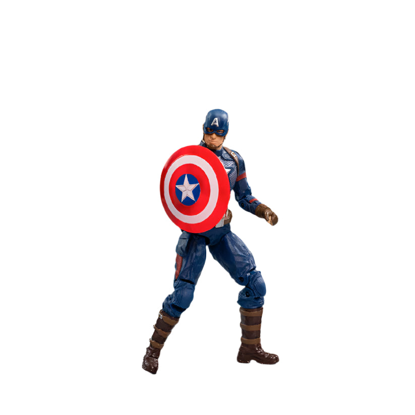 ZD Toys Marvel Avengers Endgame Captain America Action Figure 7 Inch Multicolor