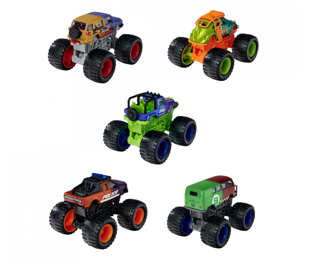 Majorette Monster Rockerz Color Changers Monster Truck 1:64 Scale Assorted