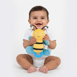 Nuluv Crinkly Bee Baby Sensory Toy 13 × 12.5 × 12.5 cm Yellow & Blue