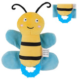 Nuluv Crinkly Bee Baby Sensory Toy 13 × 12.5 × 12.5 cm Yellow & Blue