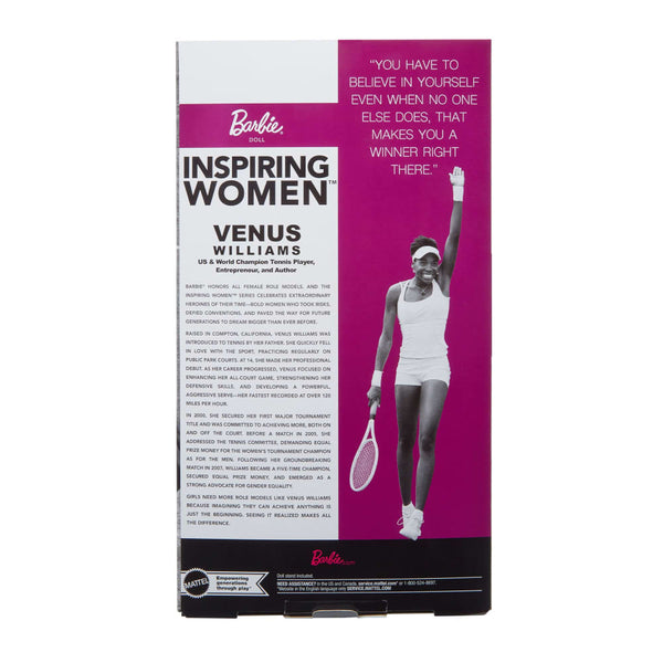 Barbie Inspiring Women Series Venus Williams Collector Fashion Doll