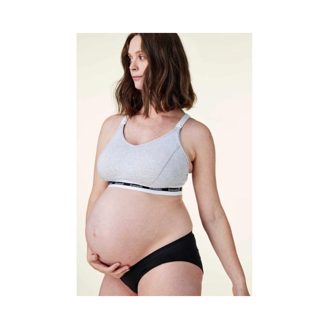 Bravado Original Full Cup Nursing Bra Small Dove Heather