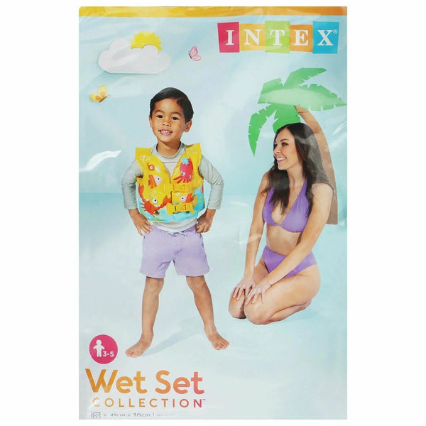 Intex Tropical Buddies Swim Vest 3–5Y – Multicolor