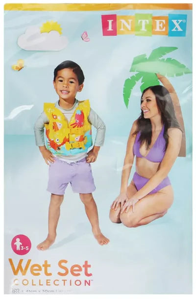 Intex Tropical Buddies Swim Vest 3–5Y – Multicolor