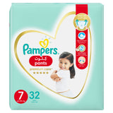 Pampers Premium Care Pants Diapers Size 7 (20+Kg) 32 Pcs (Made In Egypt)