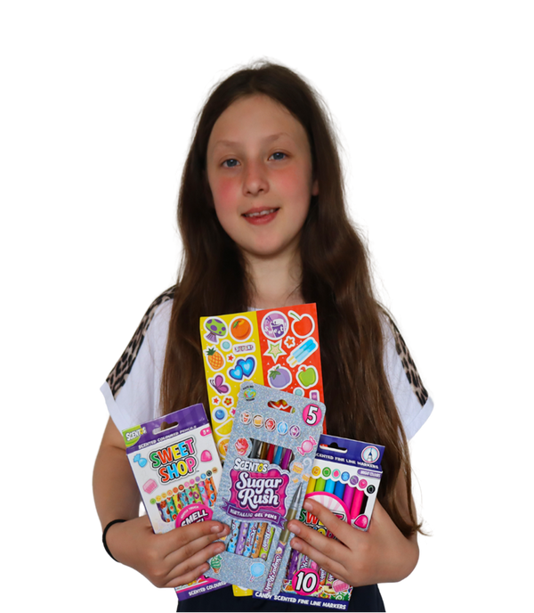 SCENTOS Sugar Rush Sweet Shop Mega Colouring Set