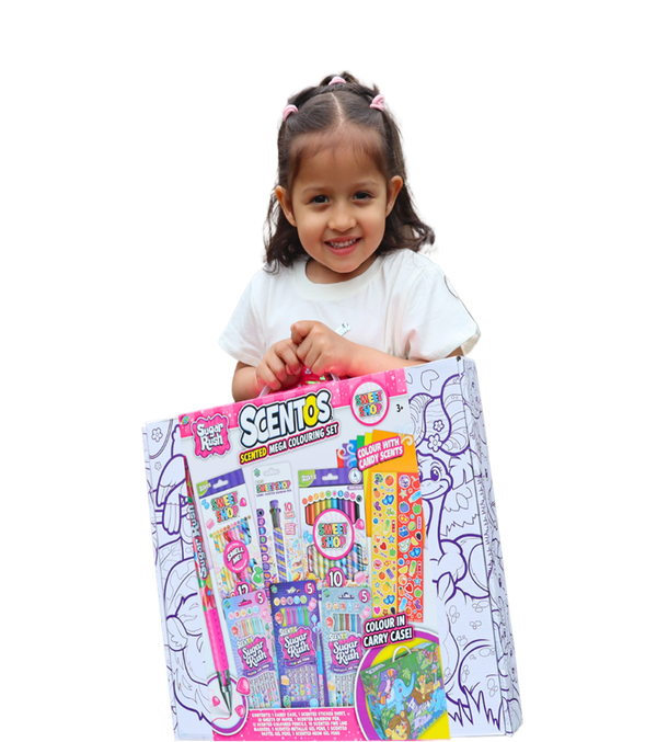 SCENTOS Sugar Rush Sweet Shop Mega Colouring Set
