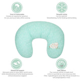 Sunnozy Nursing & Feeding Pillow with Removable Cover Mint Green